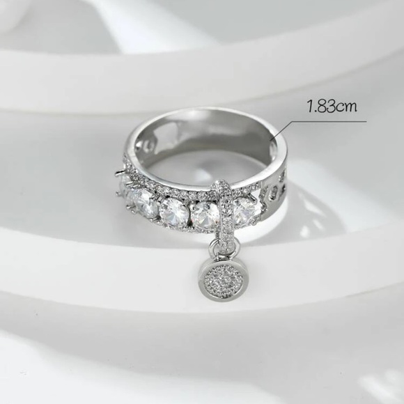 Classic Disc Pendant Ring - Picture 2 of 4